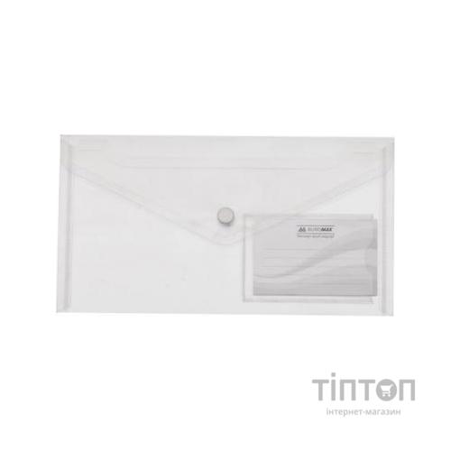 Папка - конверт Buromax DL (240x130мм) TRAVEL, clear (BM.3938-00)