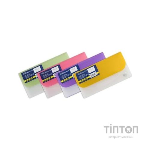 Папка - конверт Buromax DL, with velcro, TRAVEL, 4 compartments (BM.3708-99)