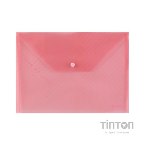 Папка - конверт Comix А4, прозора червона (FOLD-COM-C330-R)