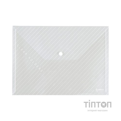Папка - конверт Comix А4, прозора (FOLD-COM-C330-C)