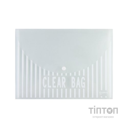 Папка - конверт Comix А4, прозора (FOLD-COM-C335-C)