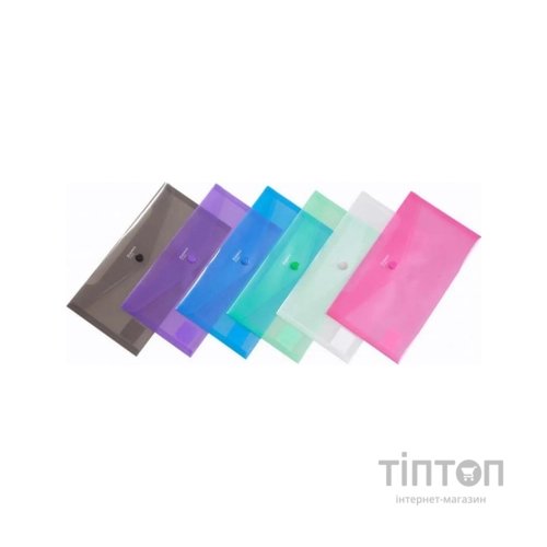 Папка - конверт Comix DL, прозора червона (FOLD-COM-A1855-R)