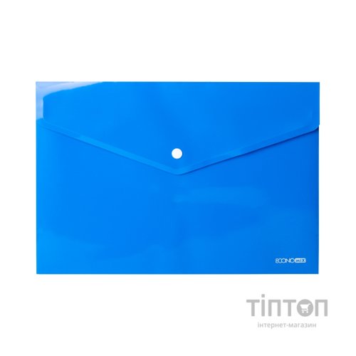 Папка - конверт Economix А4 180 мкм фактура "глянець", синя (E31301-02)
