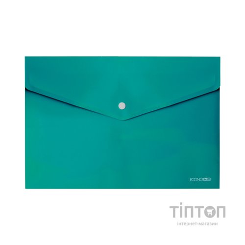 Папка - конверт Economix А4 180 мкм, непрозора бірюзова (E31301-21)