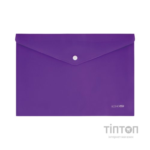 Папка - конверт Economix А4 180 мкм, непрозора, фактура "помаранч", фіолетова (E31305-58)
