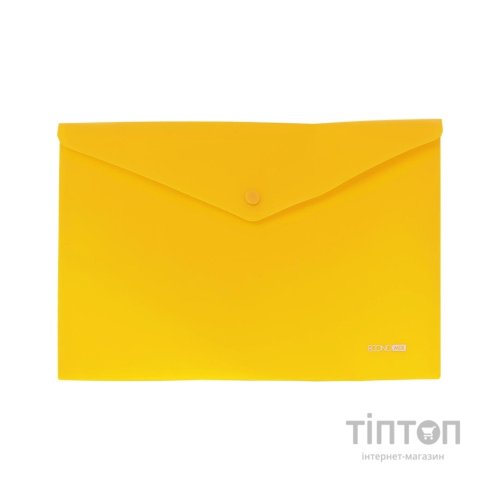 Папка - конверт Economix А4 180 мкм, непрозора, фактура "помаранч", жовта (E31305-55)