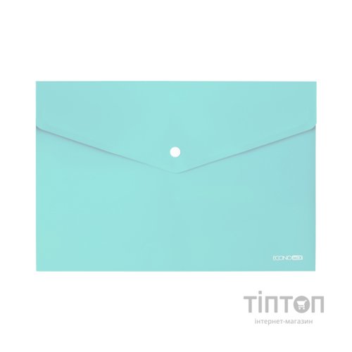Папка - конверт Economix А4 180 мкм, непрозора м'ятна (E31301-84)