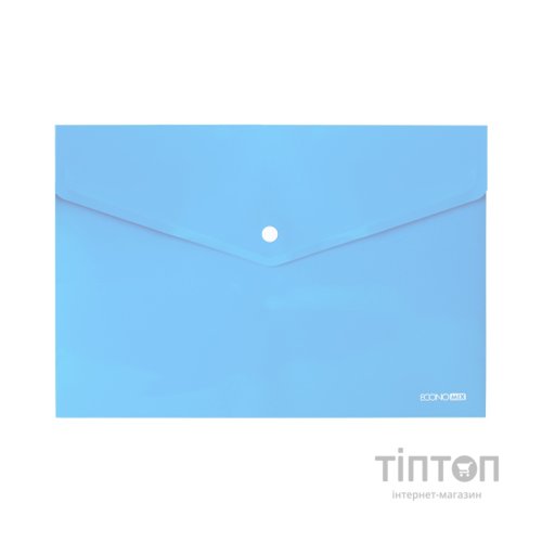 Папка - конверт Economix А4 180 мкм, непрозора, пастельна блакитна (E31301-82)