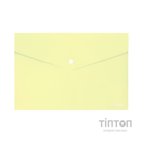 Папка - конверт Economix А4 180 мкм, непрозора, пастельна жовта (E31301-85)