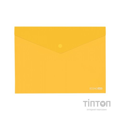 Папка - конверт Economix В5 180 мкм прозора, фактура "глянець", жовта (E31302-05)