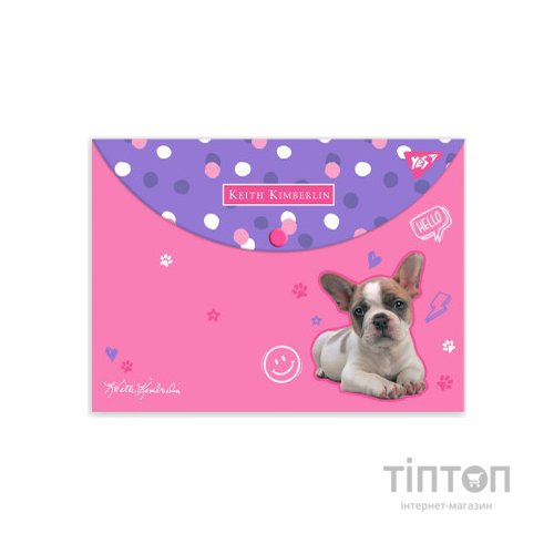 Папка - конверт Yes на кнопці А4 Keith Kimberlin (492009)