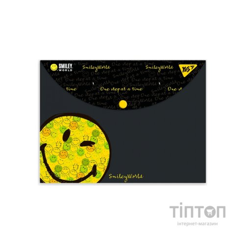 Папка - конверт Yes на кнопці А4 Smiley World (492016)