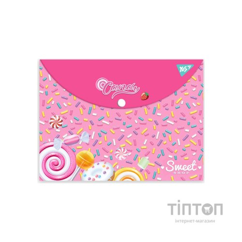 Папка - конверт Yes на кнопці А4 Sweet Cream (492015)