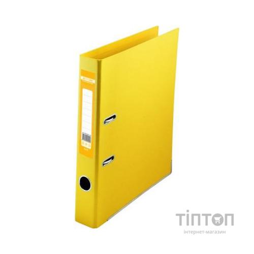 Папка - реєстратор BUROMAX А4 double sided, 50мм, PP, yellow, built-up (BM.3002-08c)