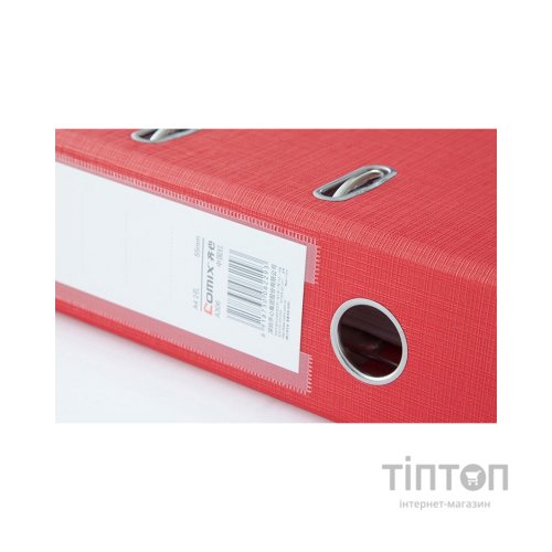 Папка - реєстратор Comix А4, 70 мм, PP, двостороння, червоний (FOLD-COM-A306-R)