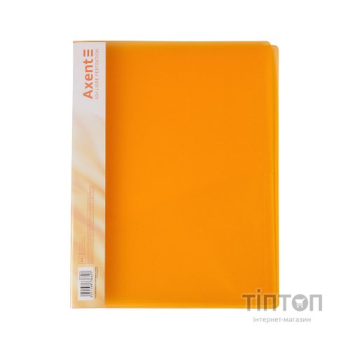 Папка-швидкозшивач Axent A4 700 мкм Прозора помаранчева (1304-25-A)