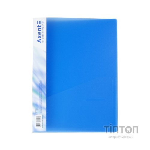 Папка-швидкозшивач Axent A4 700 мкм Прозора синя (1304-22-A)