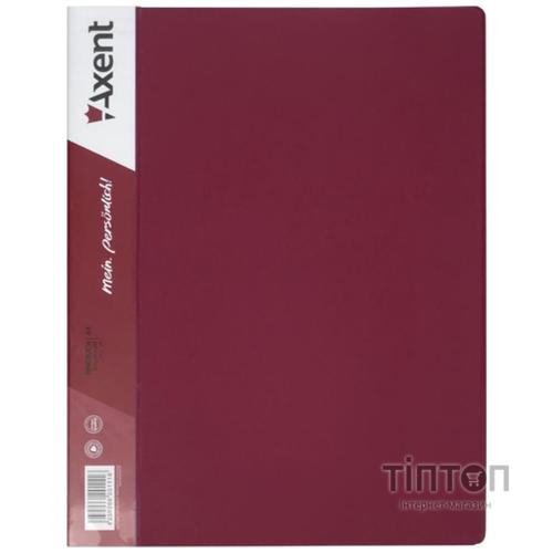 Папка-швидкозшивач Axent А4, burgundy (1304-04-А)