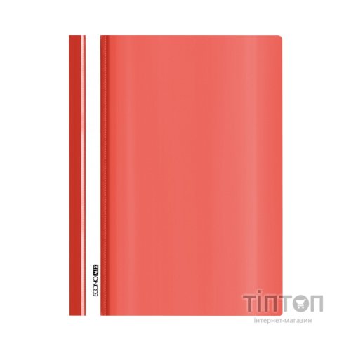Папка-швидкозшивач Economix А4 без перфорації, фактура "глянець", червона (E31511-03)