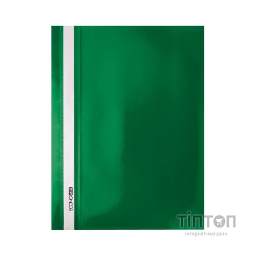 Папка-швидкозшивач Economix А4 без перфорації, фактура "помаранч", зелена (E31509-04)