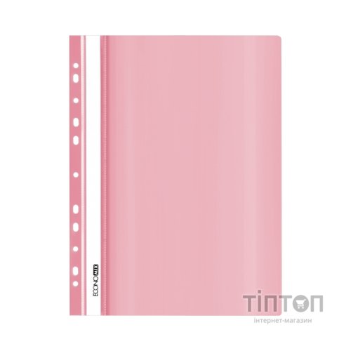 Папка-швидкозшивач Economix А4 з перфорацією, фактура "глянець", пастельна рожева (E31510-89)