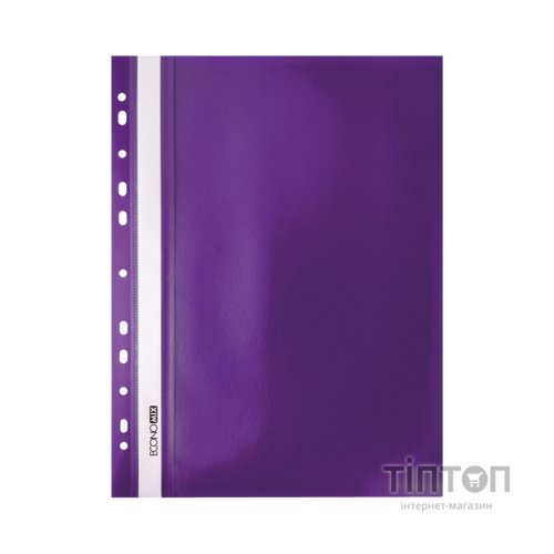 Папка-швидкозшивач Economix А4 з перфорацією, фактура "помаранч", фіолетова (E31508-12)