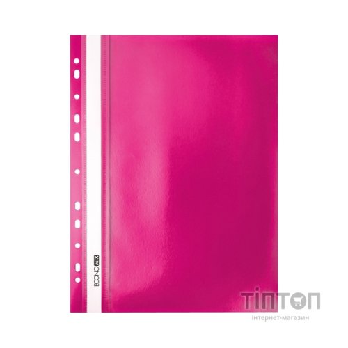 Папка-швидкозшивач Economix А4 з перфорацією, фактура "помаранч", рожева (E31508-09)
