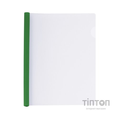 Папка-швидкозшивач Economix А4 з планкою-затиском 10 мм (2-65 аркушів), зелена (E31205-04)