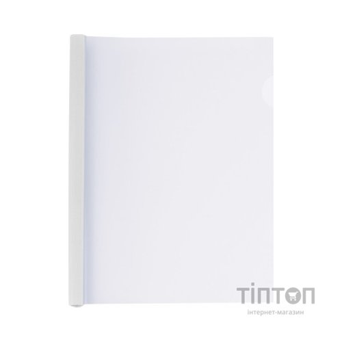 Папка-швидкозшивач Economix А4 з планкою-затиском 6 мм (2-35 аркушів), біла (E31204-14)