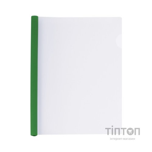 Папка-швидкозшивач Economix А4 з планкою-затиском 6 мм (2-35 аркушів), зелена (E31204-04)