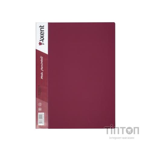 Папка з файлами Axent 10 sheet protectors, burgundy (1010-04-А)
