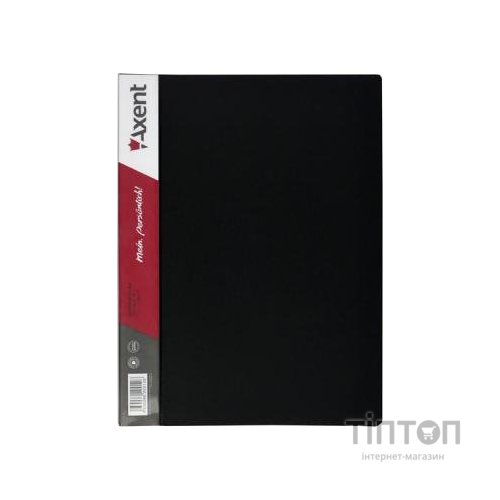 Папка з файлами Axent 20 sheet protectors, black (1020-01-А)
