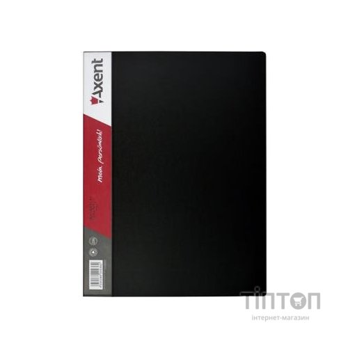 Папка з файлами Axent 40 sheet protectors, black (1040-01-А)
