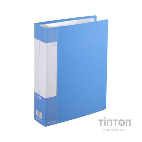 Папка з файлами Comix А4, з 100 файлами, синій (FOLD-COM-PF100AK-BL)