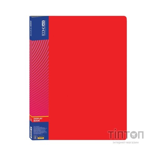 Папка з файлами Economix А4 з 10 файлами, червона (E30601-03)