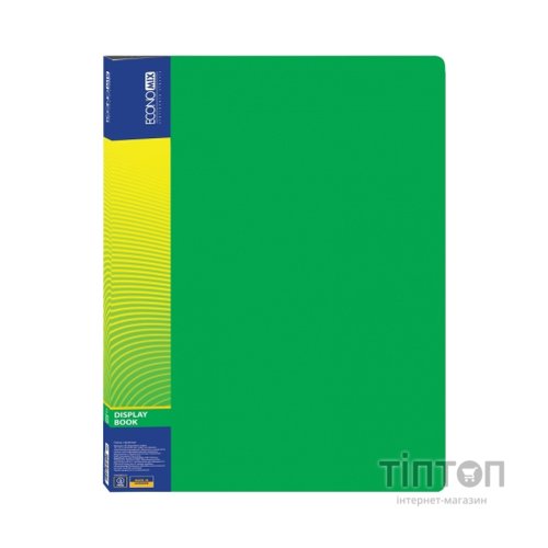 Папка з файлами Economix А4 з 10 файлами, зелена (E30601-04)