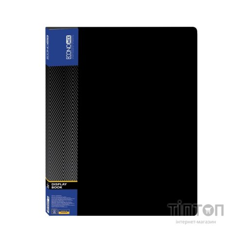 Папка з файлами Economix А4 з 30 файлами, чорна (E30603-01)