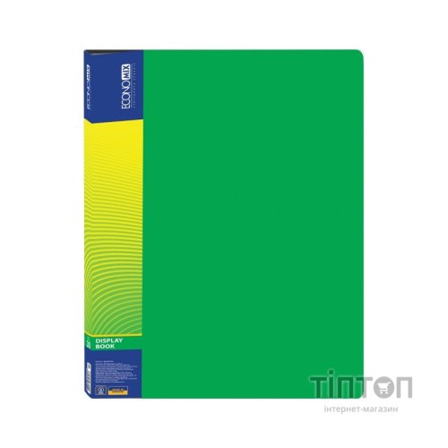 Папка з файлами Economix А4 з 30 файлами, зелена (E30603-04)