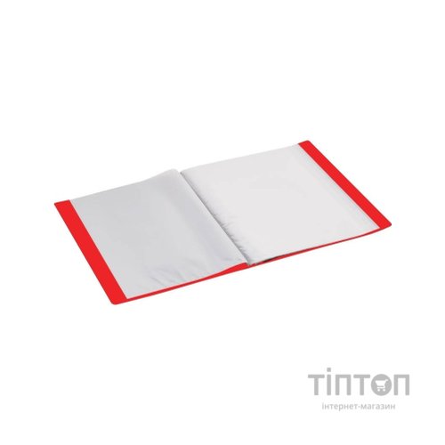 Папка з файлами Economix А4 з 40 файлами, червона (E30604-03)