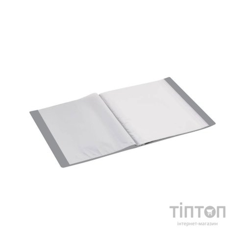 Папка з файлами Economix А4 з 40 файлами, сіра (E30604-10)