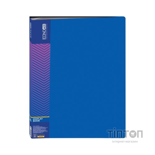 Папка з файлами Economix А4 з 40 файлами, синя (E30604-02)
