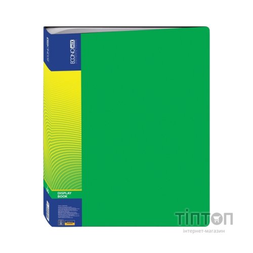 Папка з файлами Economix А4 з 60 файлами, зелена (E30606-04)