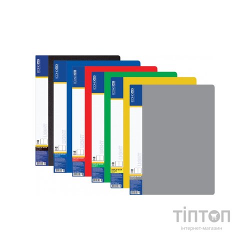 Папка з файлами Economix Light А4 з 40 файлами, асорті (E37604)