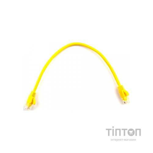 Патч-корд 0.25м, RJ-45, Cat.5e, CU, мідь, жовтий Ritar (PCR-CU/0.25Yw / 04278)