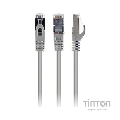 Патч-корд 0.25м S/FTP Cat 6A CU LSZH gray Cablexpert (PP6A-LSZHCU-0.25M)