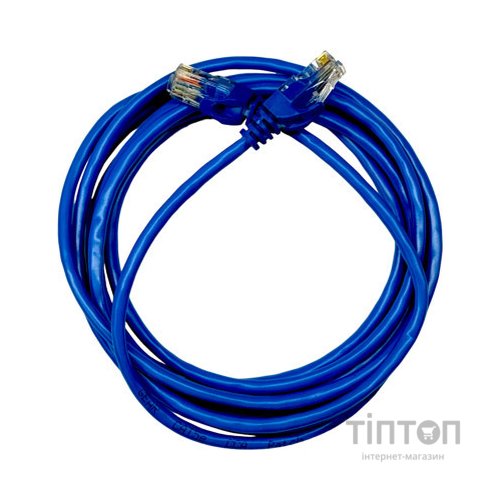 Патч-корд 0.25м UTP cat.5e, CCA, 24AWG, blue GEAR (GPC-UTPCCARJ45-0.25BE)