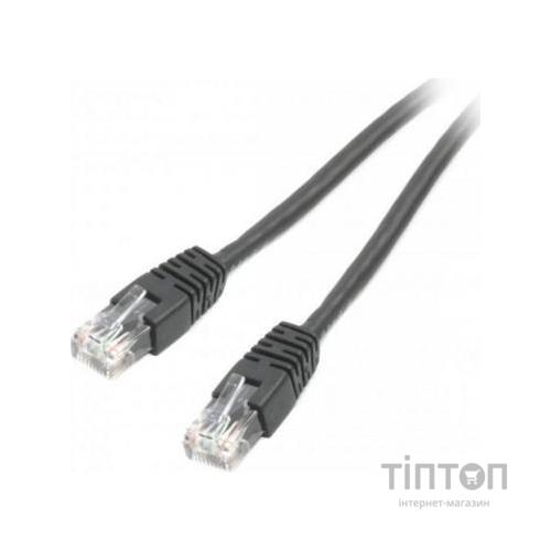 Патч-корд 0.25м UTP cat 6 CCA black Cablexpert (PP6U-0.25M/BK)