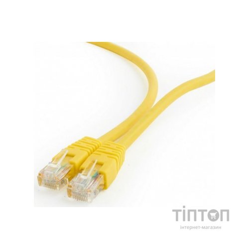Патч-корд 0.25м UTP cat 6 CCA yellow Cablexpert (PP6U-0.25M/Y)