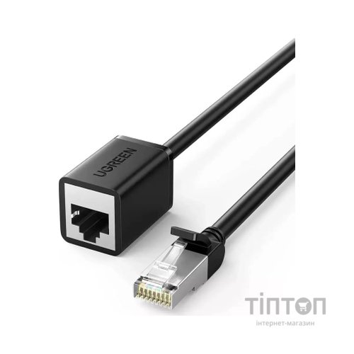 Патч-корд 0.5м F/UTP cat 6 RJ-45 extension black Ugreen (U_11278)
