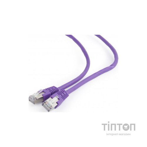 Патч-корд 0.5м FTP cat 6 CCA violet Cablexpert (PP6-0.5M/V)